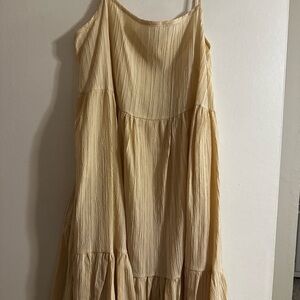 Cream Sleeveless Maxi Dress